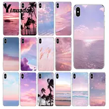Yinuoda Розовый Милый kawaii воздушное пространство закат облако искусство Coque Оболочка Чехол для телефона iPhone 8 7 6 6S Plus X XS MAX 5 5S SE XR 10 чехлы