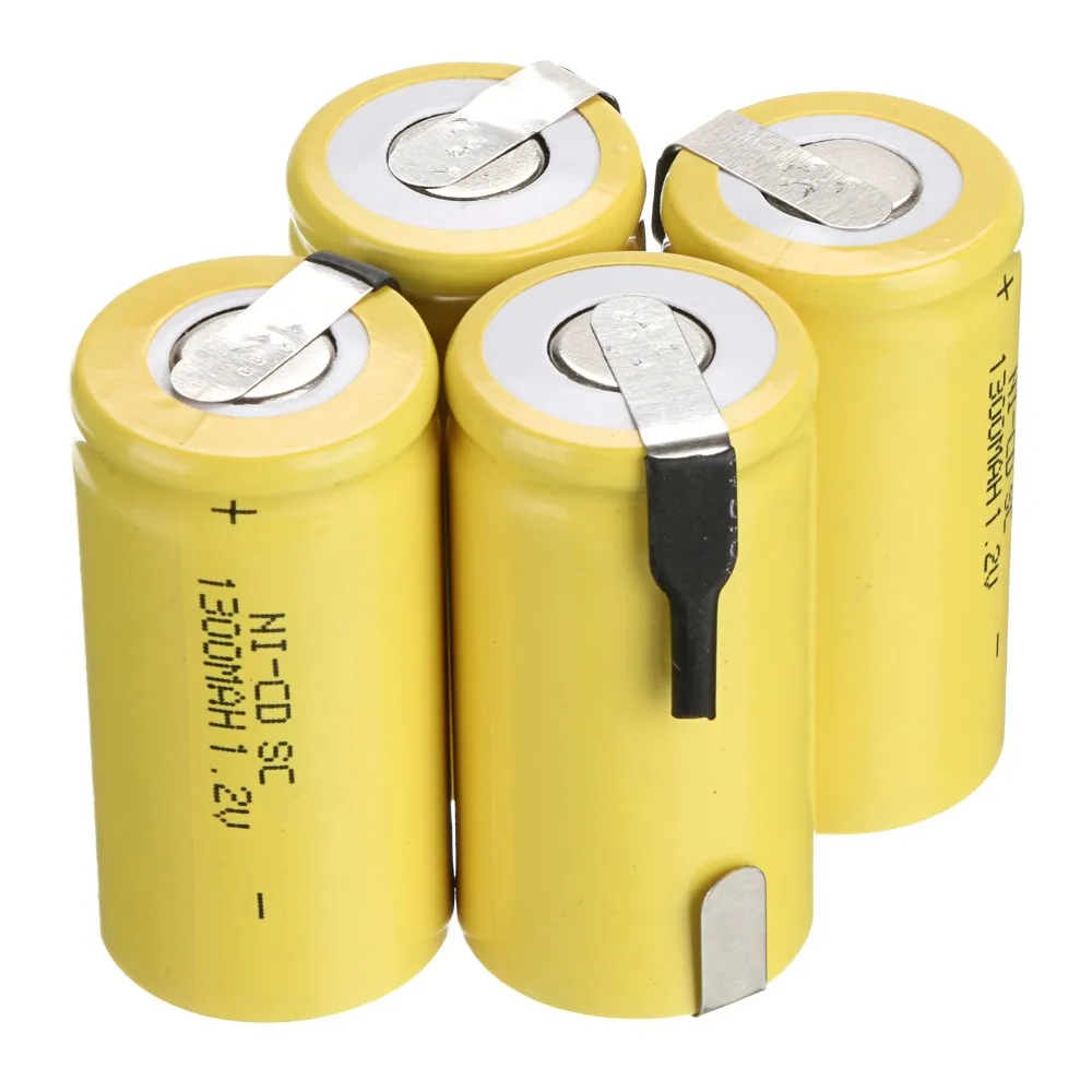 Новое поступление! 14 шт. Sub C SC 1,2 V 1300 mAh Ni-Cd nicd, перезаряжаемый аккумулятор 4,25*2,2 см