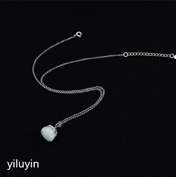 

KJJEAXCMY Fine jewelry S990, peony, peony flower, safety buckle, tassel, pure silver, antique national style sw