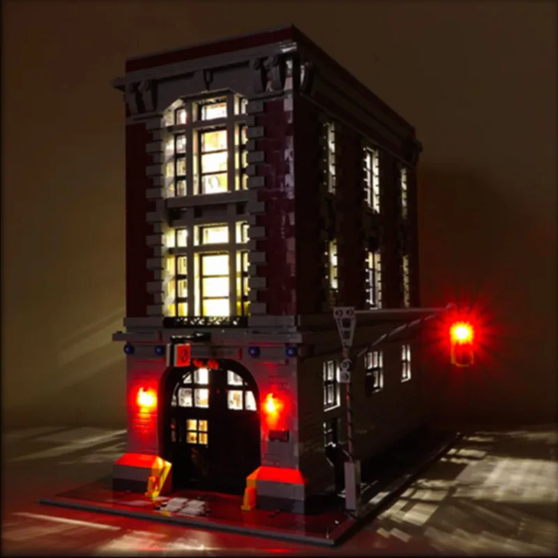 ONLY LED Light Lighting Kit For LEGO 75827 Street Ghostbusters Firehouse 
