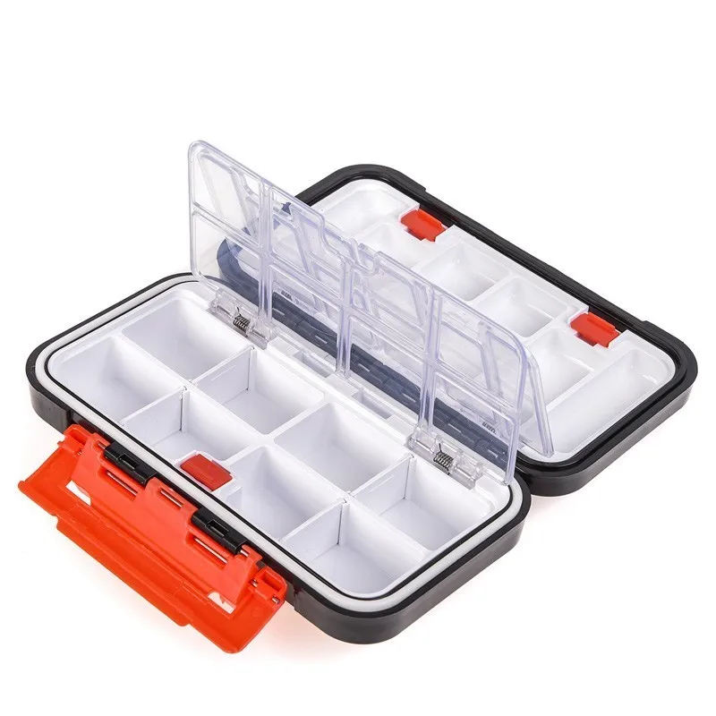 

Multifunctional Waterproof Mini Double Layer Hard Plastic Fishing Box Tool Case Accessories Tool Accessories Storage Tool Box