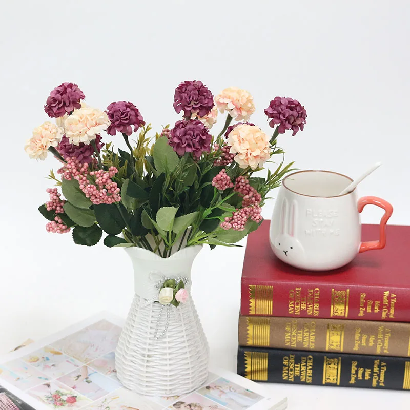 Flone Artificial Plants Silk Daisy Fake Flowers Daisy For Home Decoration Accessories Flower Wall Wedding Garden Decoration (11)