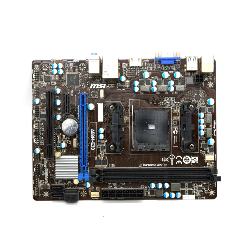 

For MSI A58M-E33 FM2/FM2+ A58 Desktop motherboard DDR3 memory support x4 860 8760k Original Used motherboard
