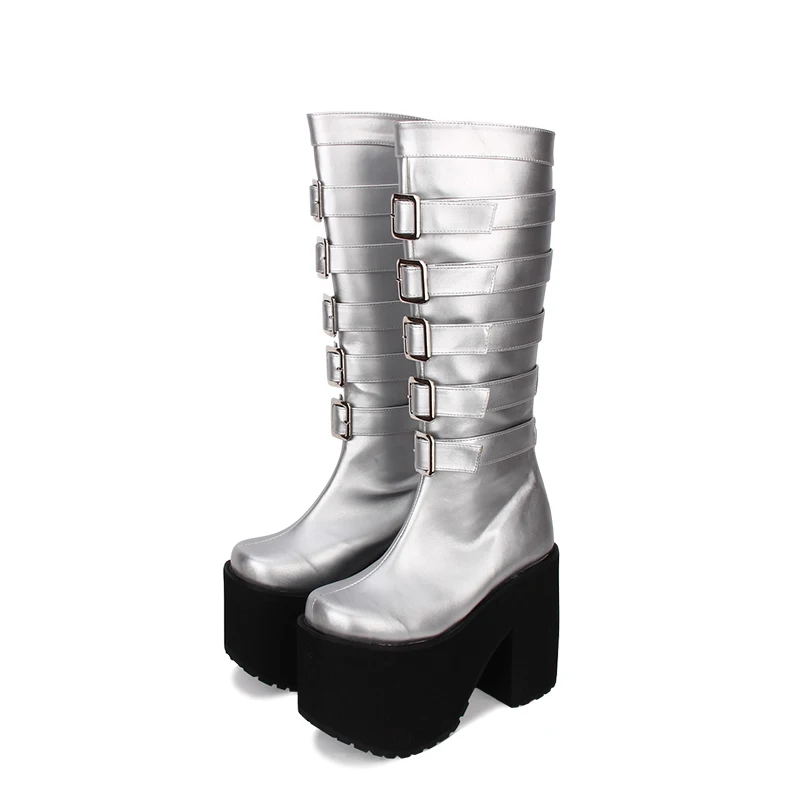 Femmes Pompes Inside Punk Cm Robe Bottes Boucles 47 Légales Princesse Angéliques Fille Inside Hauts 33 pu 15 Mori Dame Mentions Fleeces Talons Lolita Femme Chaussures Moto q4ZYI