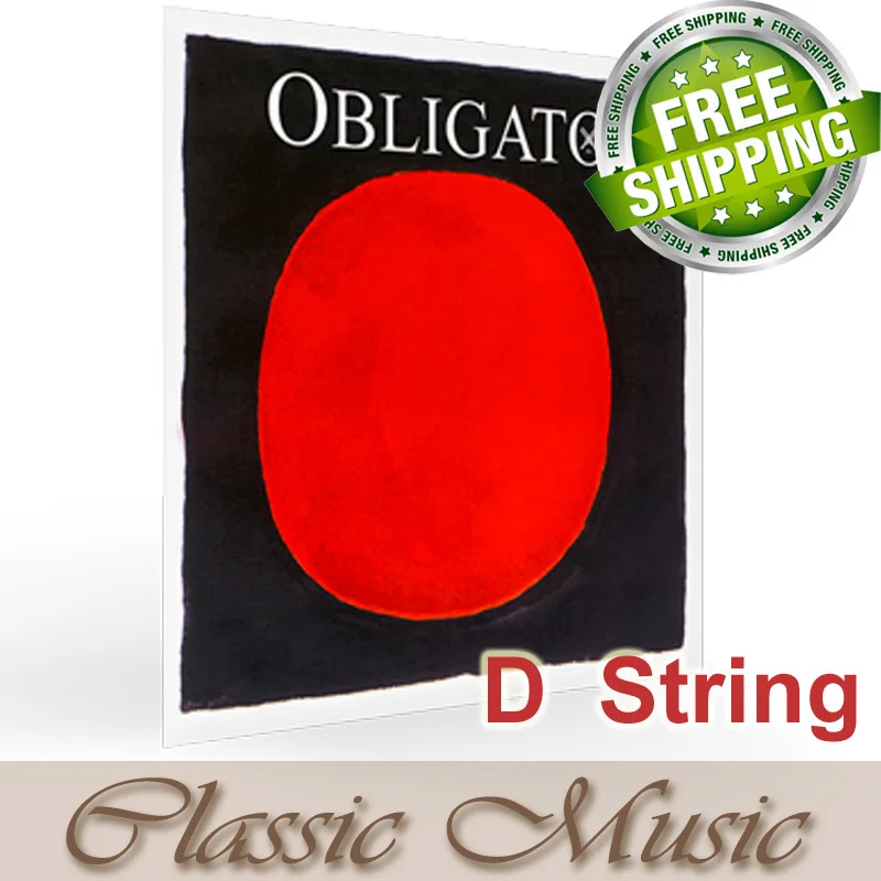 

Free shipping ,Pirastro Obligato Violin String D String(411321), made in Germany