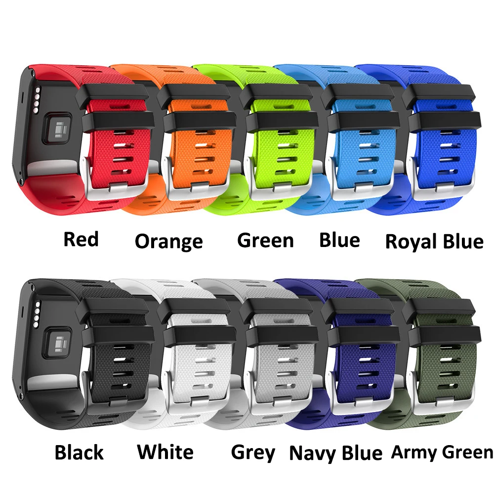 Premium Soft Silicone Replacement Strap for Garmin Vivoactive HR - Comfortable & Durable Watch Band Bracelet