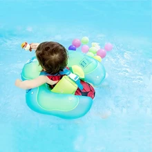 Двухслойная воздушная камера дизайн надувной круг для купания ребенка кольцо с плечевым ремнем и задней подушки безопасности плавать кольца