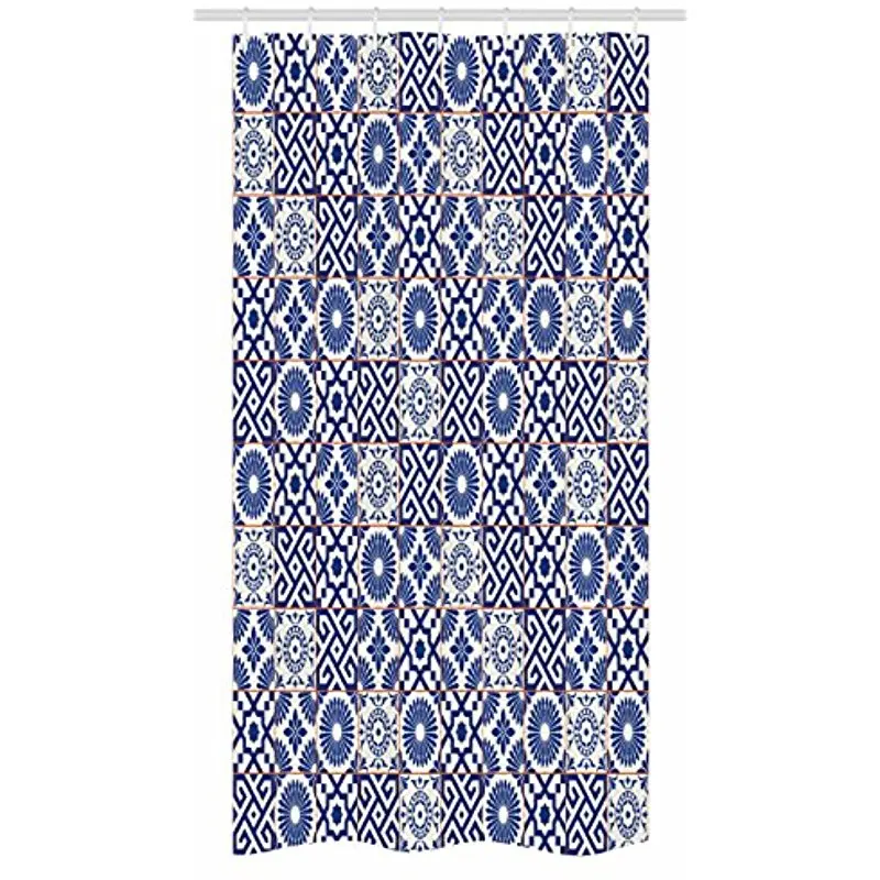 cheap Vixm Moroccan Stall Shower Curtain Old Ottoman Inspired Mix of Moroccan Tiles in Modern Shades Artwork Fabric Bath Curtains
