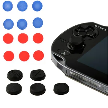 

6 In 1 Silicone Thumbstick Grip Cap Analog Joystick Protective Cover Case For Sony PlayStation Psvita PS Vita PSV 1000/2000 Slim