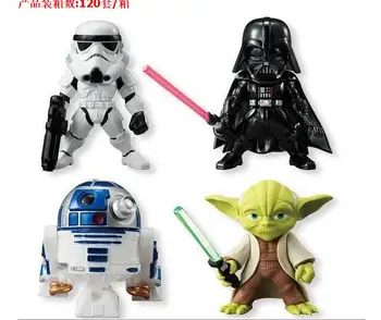 

4pcs/set Star Wars Darth Vader Yoda R2-D2 Robot Stormtroopers Collectible Action Figures PVC Collection toys for christmas gift