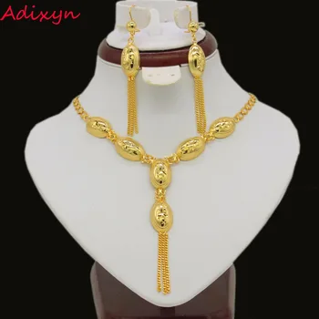 

New Arrivals Ethiopian Sets Jewelry Women/Girls Gifts Gold Color Necklace/Earrings African/Eritrea/Kenya Items