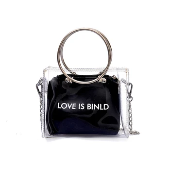 

PVC Zipper Tote Bag Custom Plastic Shopping Bags Designer Tote Home Organization and Storage Utility Ecobag Bolsa Grocery Bag