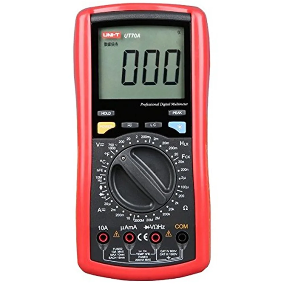 

2017 High Quality UNI-T UT70A LCD Digital Multimeter Volt Amp Ohm Temp Capacitance Inductance Free Shipping
