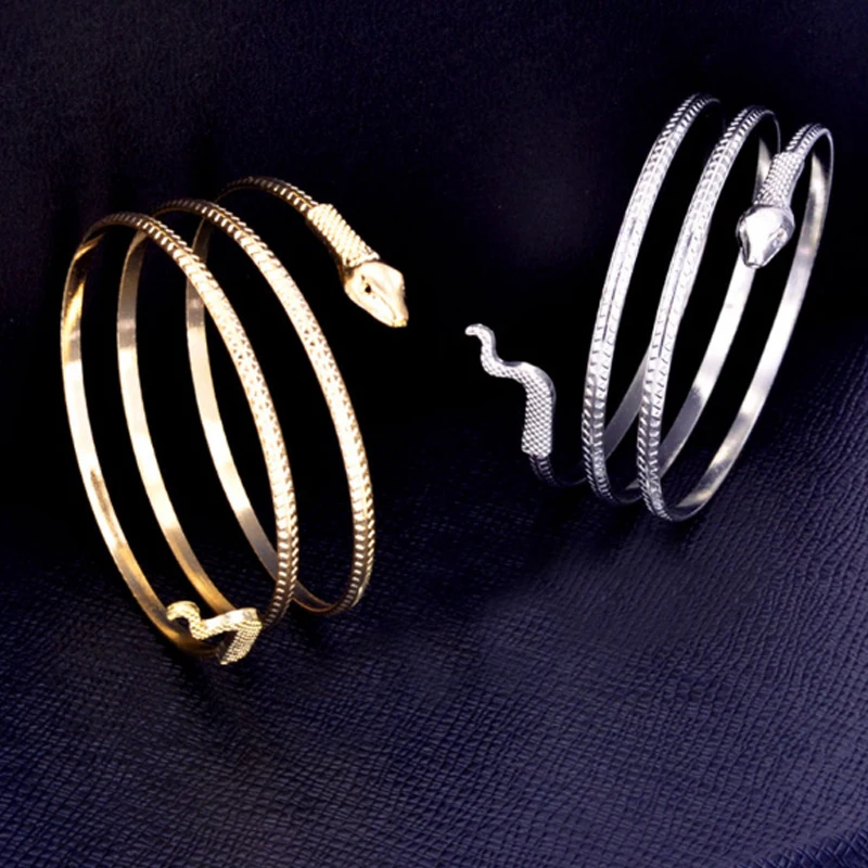 

1PC Hot Popular Women Bracelet Snake Spiral Upper Arm Cuff Armlet Armband Bangle Jewelry Gift