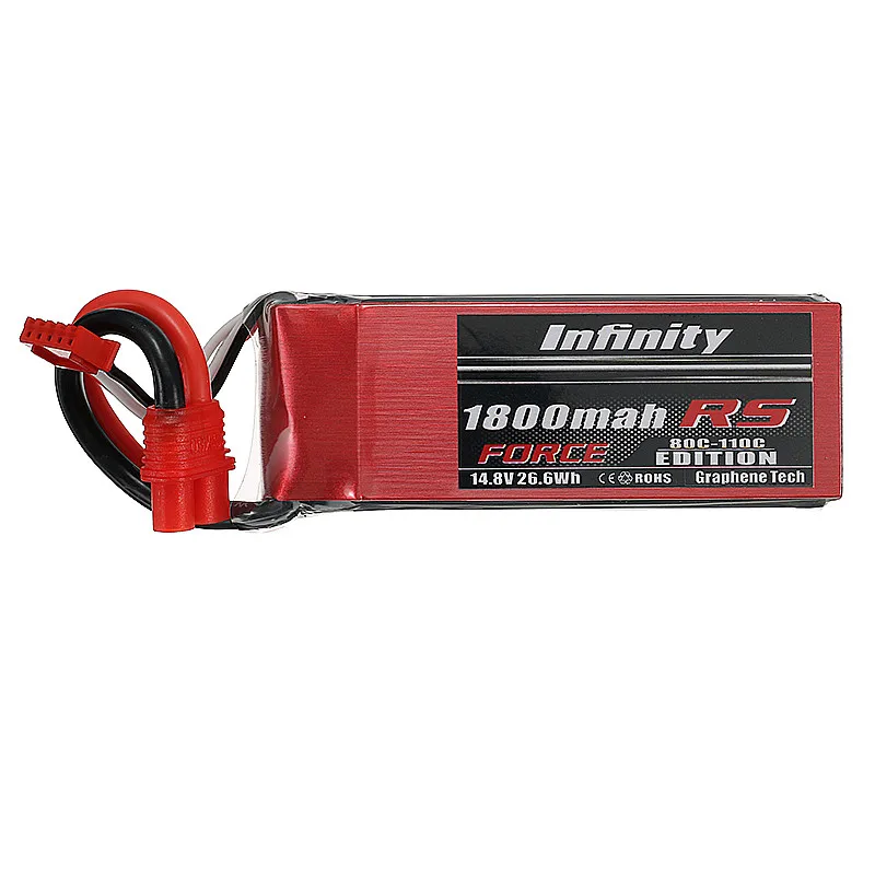 

2017 Newest for Infinity 14.8V 1800mah 4S1P 80C SY60 XT60 Plug RS FORCE EDITION Lipo Battery For RC Racer Drone Quadcopter Power