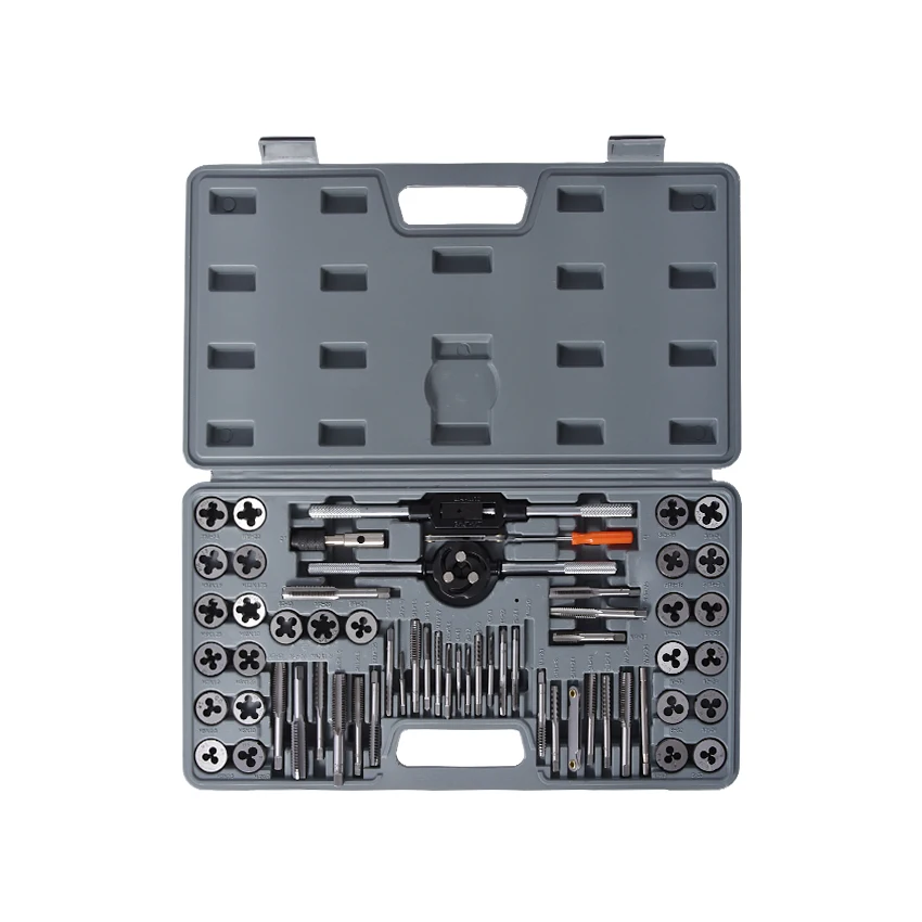 60 Pcs / Set Tap And Die Sets M3 M12 Metric Screw Plugs Taps & Amp