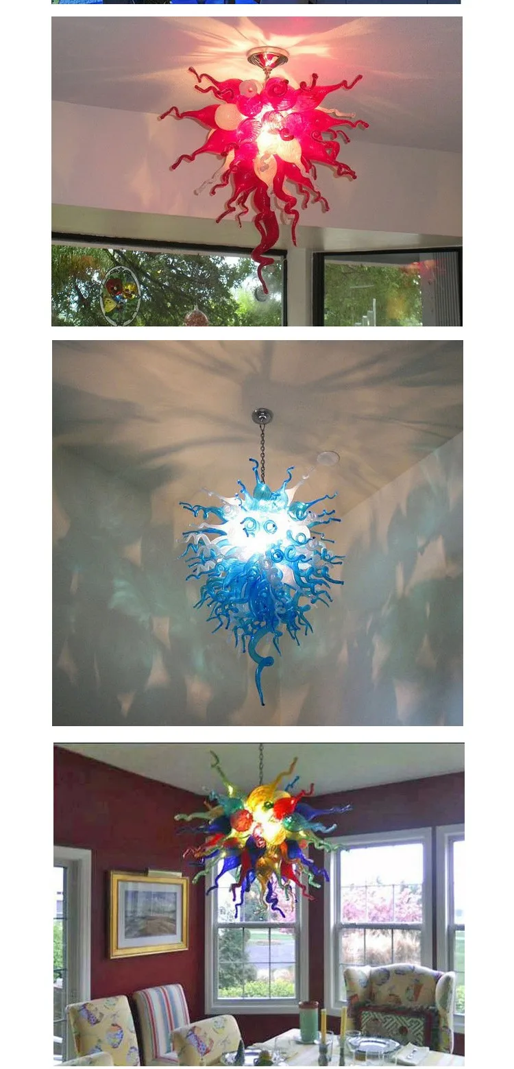 Новые Современные хрустальные люстры освещения для гостиной Спальня indoor лампы из муранского Стекло Потолочная люстра