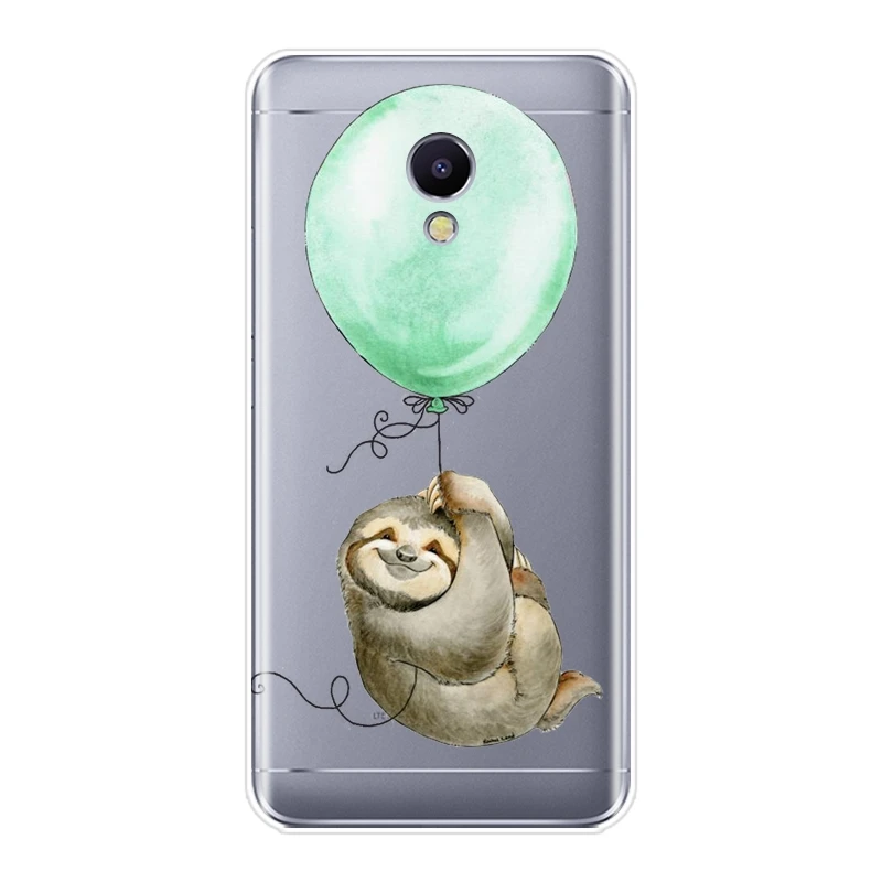 Чехол для телефона Meizu M6 M6S M6T M5 M5C M5S M3 M3S M2 кошка медведь лиса панда Лев силиконовая