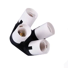High Quality Photo Studio 4 in 1 E27 Lamp Base Bulb Socket Splitter Adapter Photography Studio Bulb Base Adapter Hot Selling