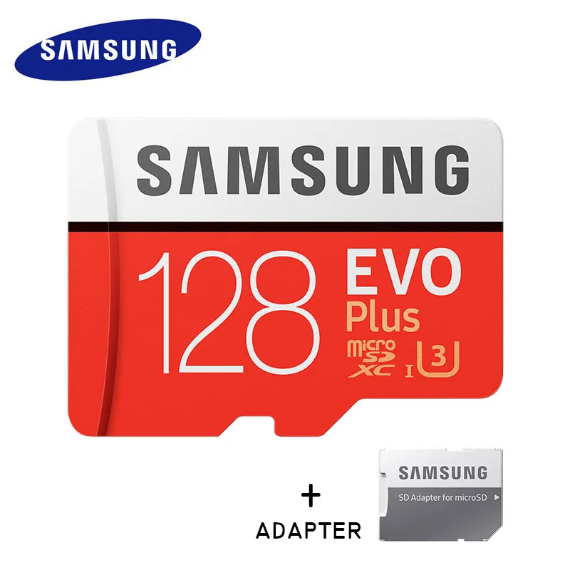 SAMSUNG micro sd карта 64 Гб класс 10 Microsd 32 Гб 128 Гб карта памяти EVO PLUS C10 TF tarjeta micro sd карта 64G U3U1 для мобильного телефона - Емкость: 128G 100MBs U3red