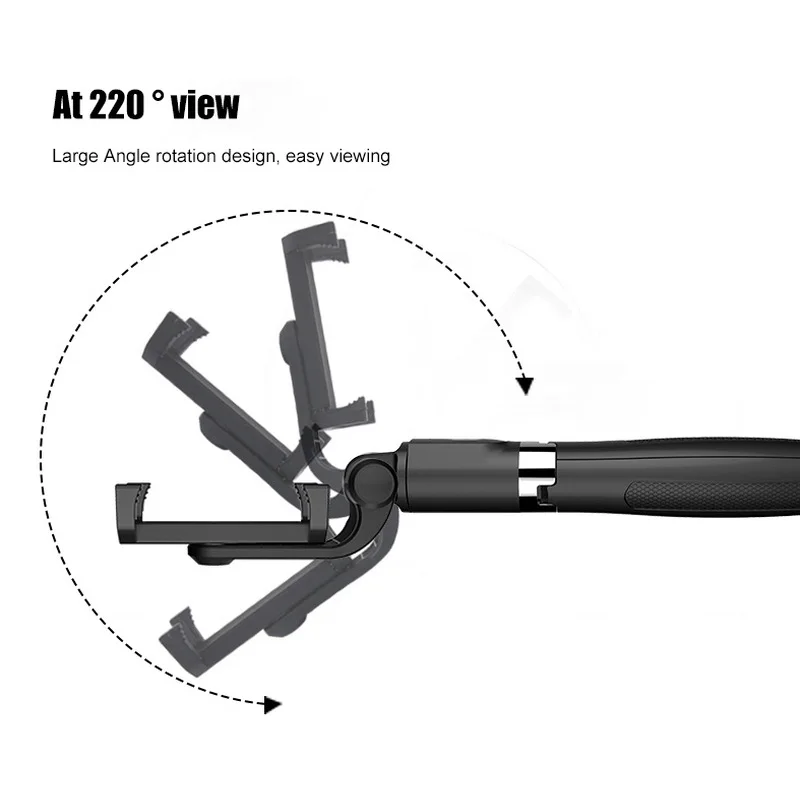 360 Rotation Mini Foldable Tripod 2 in 1 Monopod Selfie Stick Bluetooth Wireless Remote Control Shutter for Xiaomi  Android iOS (19)