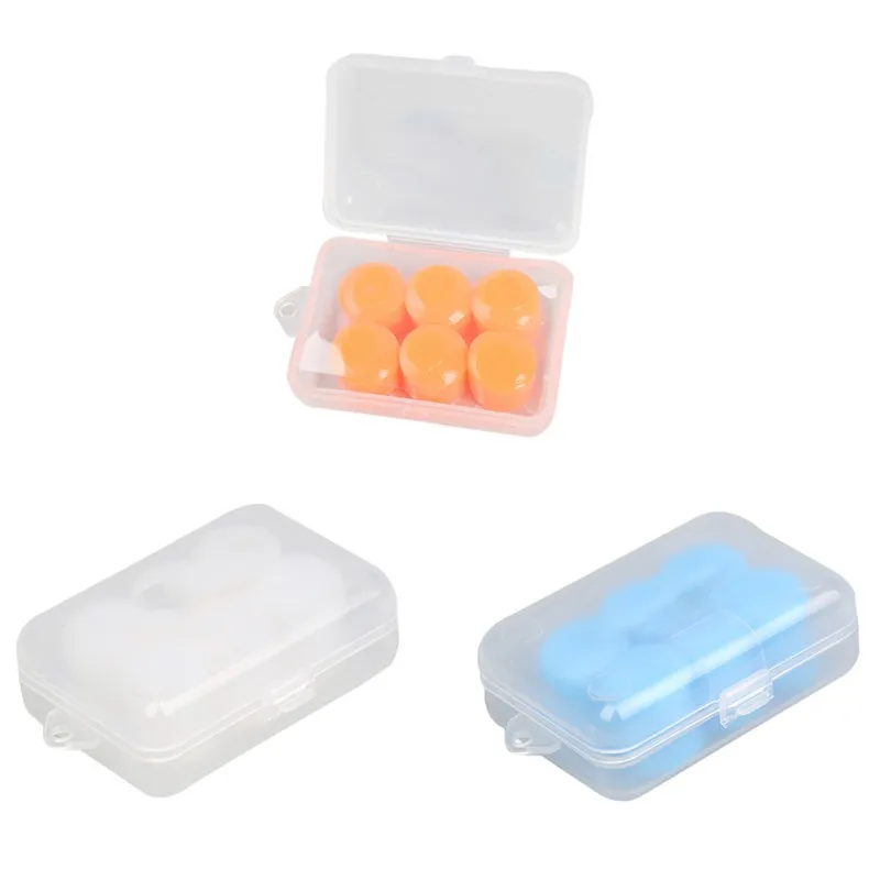 Water Sports Soft Silicone Swimming Earplugs Waterproof Earplugs Water Sports Ear Clips Pool Accessories 3 pairs / box