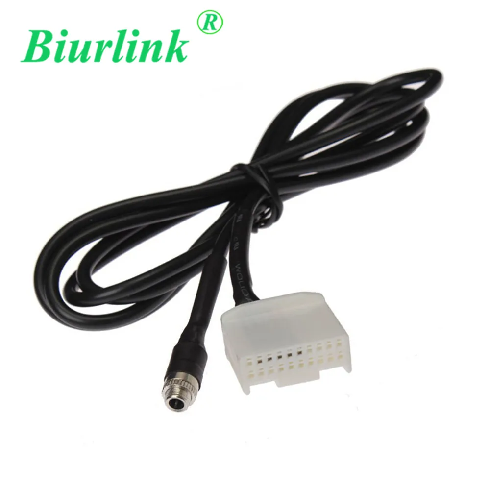 

Biurlink Female 3.5MM Car CD Changer Jack Plug Aux Audio Input Adapter Cable For Toyota Corolla RAV4