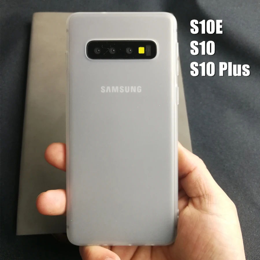 

Invisible anti-knock corner matte soft TPU back Covers for Samsung Galaxy S10 S10e S10 Plus Case