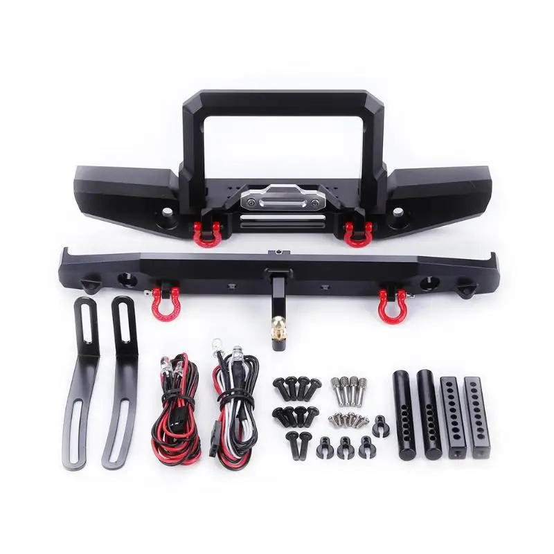 

Metal Aluminum Front Rear Bumper Set For TRAXXAS Axial SCX10 RC Crawler Upgrade RC Car Auto Parts Set Front Rear Bumper
