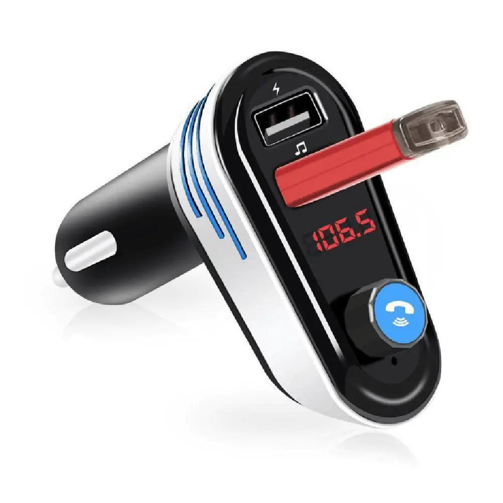 Беспроводной автомобильный Bluetooth fm-передатчик, MP3 Hands-free зарядный плеер вызов двойной USB зарядное устройство Поддержка SD lcd двойной USB автомобиль Cha