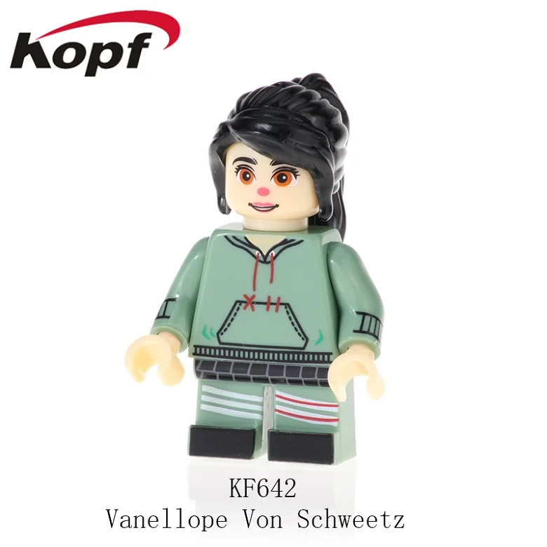 50 шт. KF642 Wreck-It Ральф мультфильм строительные блоки Wanellope Von Schweetz Fix-It Felix кирпичи фигурки для детей игрушки