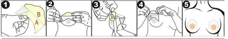 10pcs/lot Fashion Sexy Women Instant Breast Enhancement Push Up Bare Lift Magic Invisible Bra Adhesive Tape For Lady Bikini #622