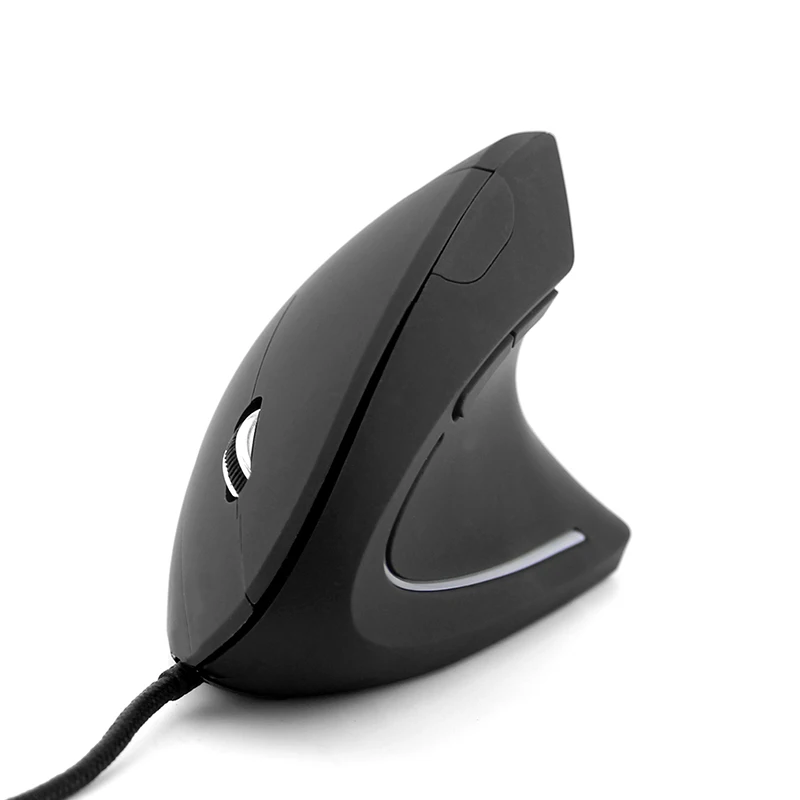 Новая Проводная вертикальная мышь 5-го поколения эргономичная светодиодная подсветка 3200 dpi USB питание от ПК Защита запястья мыши Левая или правая рука