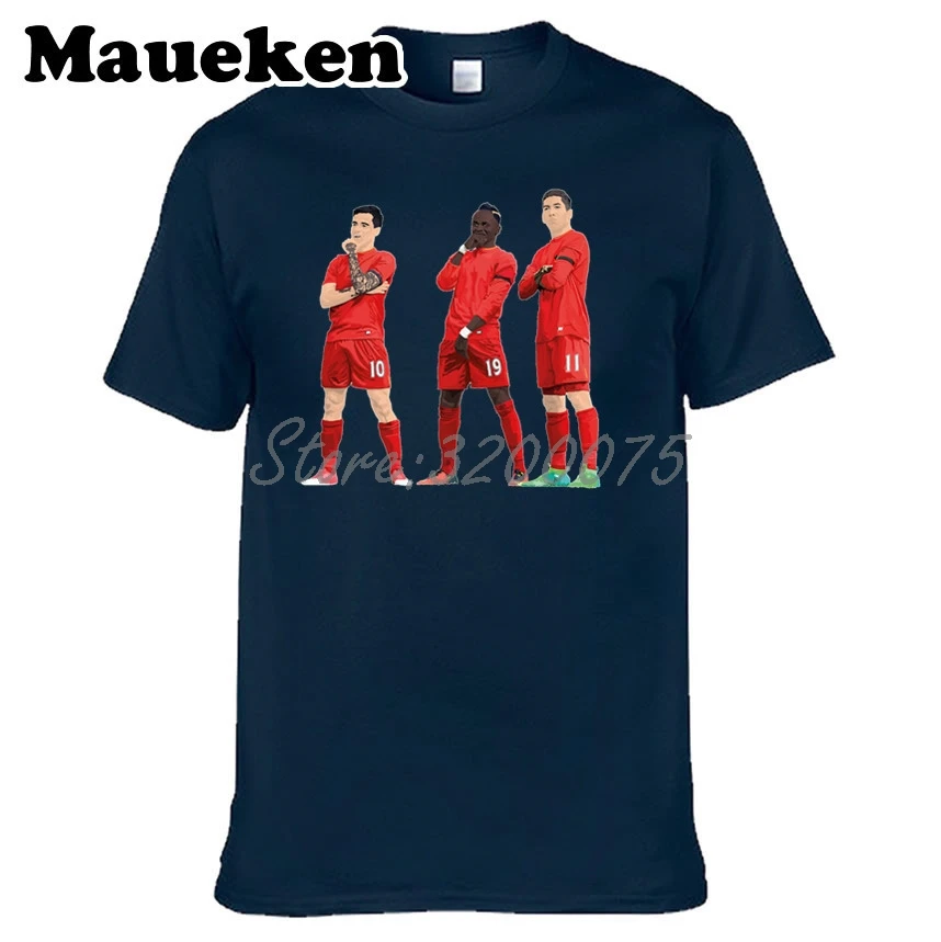

Men Philippe Coutinho Sadio Mane Roberto Firmino The three musketeers T-shirt Clothes T Shirt Men's o-neck tee W17072828