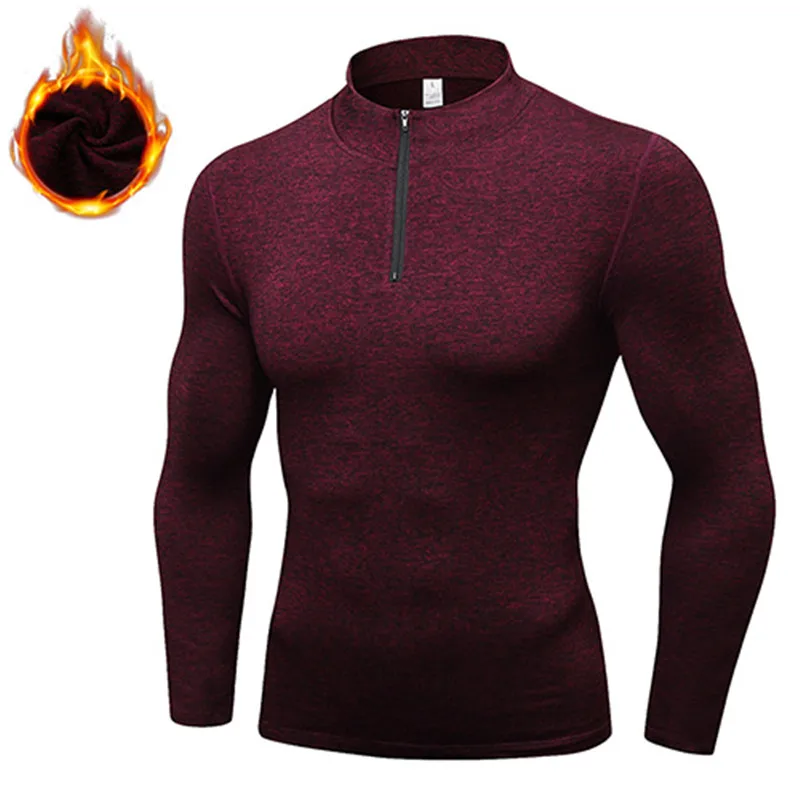 Men's Fleece Long Sleeve T-shirts (7)