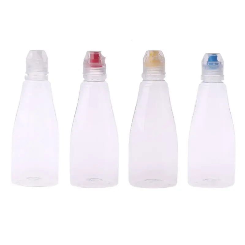 

1Pc Squeezable Bottle Condiments Container Travel Sized Reusable Dispenser of 400g Honey Capacity for Sauce Ketchup Honey