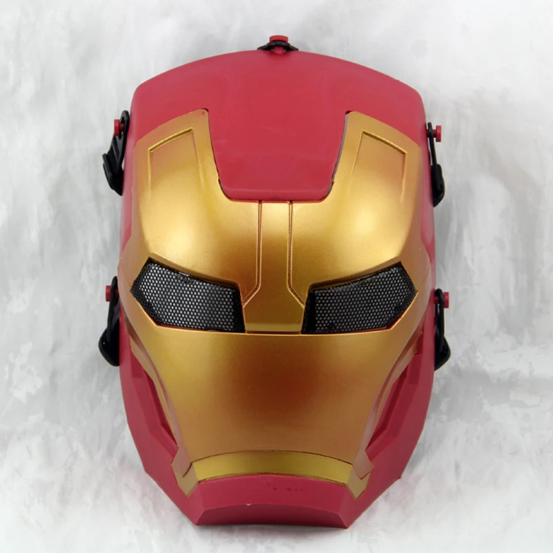 

Tactical Iron Man Full Face Mask Mesh Skull Military Army Wargame Hunting Shooting Airsoft Paintball Cosplay Halloween Masks