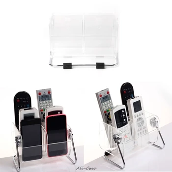 

Desktop finishing Holder TV Remote Control Phone Key Pen Acrylic Organizer Storage Box Clear Stand Holder