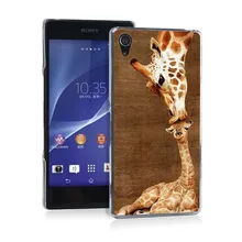 Giraffe Mother Pretty Funny UV Black Bag Case For Sony Z2