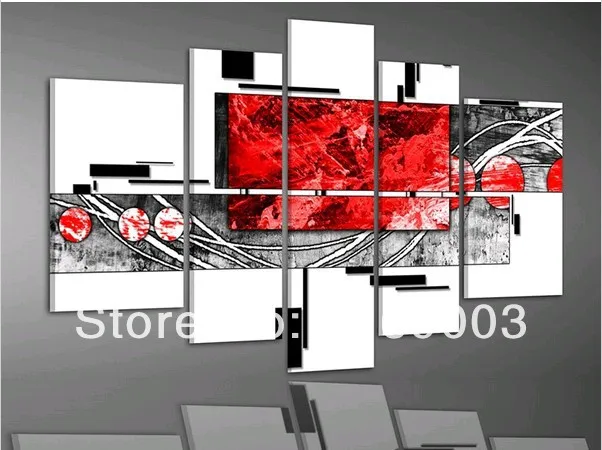 Hohe qualität groÃhandel schwarz weiß rot wandkunst aus ...