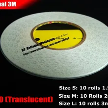 Промо-акция! 10 рулонов(1,5 мм/2 мм/3 мм ширина на выбор) Оригинальная 3M широкая двойная клейкая лента для iphone huawei Xiaomi Ремонт сотовых телефонов
