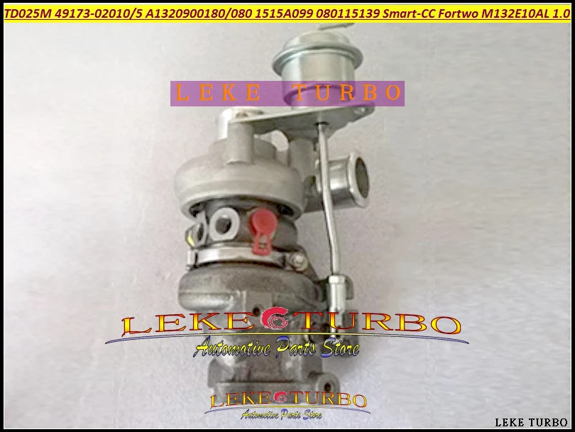 Turbo TD025M 49173-02010 49173-02015 A1320900180 A1320900080 1515A099 080115139 For Smart CC Fortwo 3B21 M132.930 M132E10AL 1.0L  (3)
