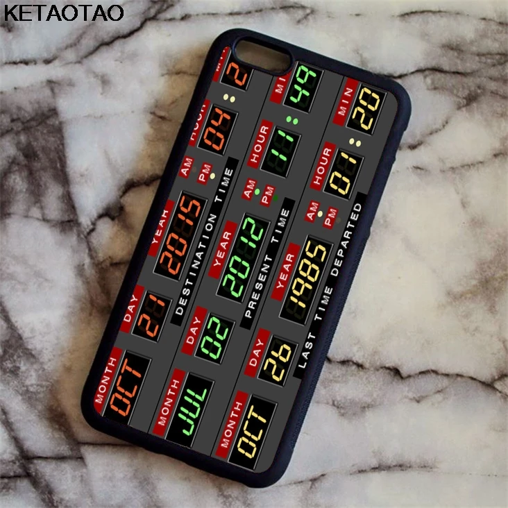 

KETAOTAO TV Back to the future Phone Cases for iPhone 4S 5C 5S 6 6S 7 8 Plus XR XS Max for XS8 6 Case Soft TPU Rubber Silicone