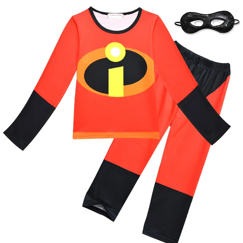 Памаба Суперсемейка, Детский костюм супергероя для ролевых игр, костюм супергероя для мальчиков, платье Хелен для девочек, одежда для вечеринок - Цвет: 3Pcs Clothing Set