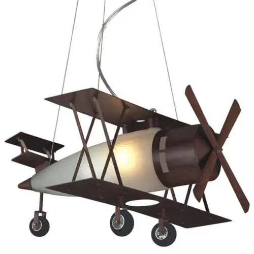 New aircraft Lighting Bi Plane Down Lighting font b Pendant b font Lamp for Kid Children