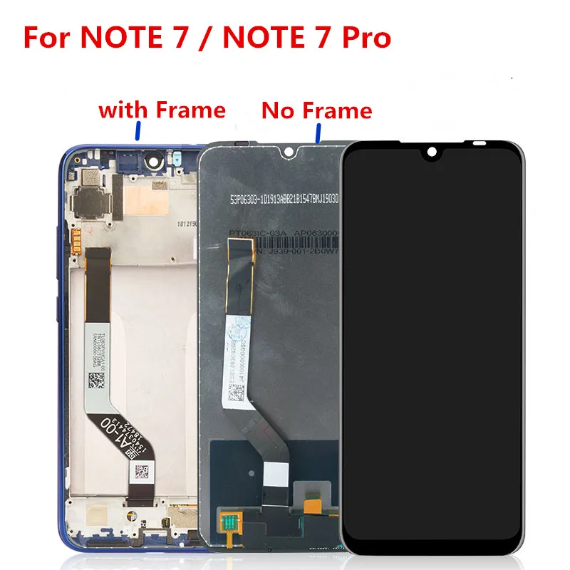 

AAA Original LCD With Frame For Xiaomi Redmi Note 7 LCD Display Touch Screen Digitizer Assembly Replace For Redmi Note7 Pro LCD