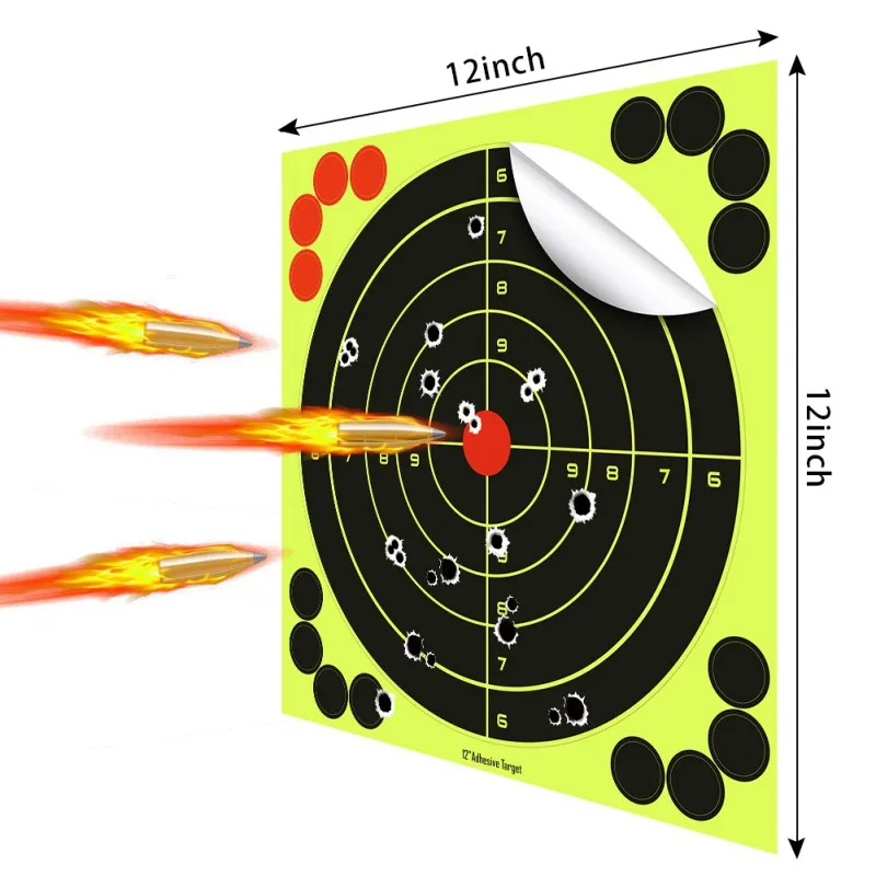 8 дюймов Splatterburst цели 8 дюймов клей Охота Стрельба наклейки мишень конечной пистолет съемки средство обучения
