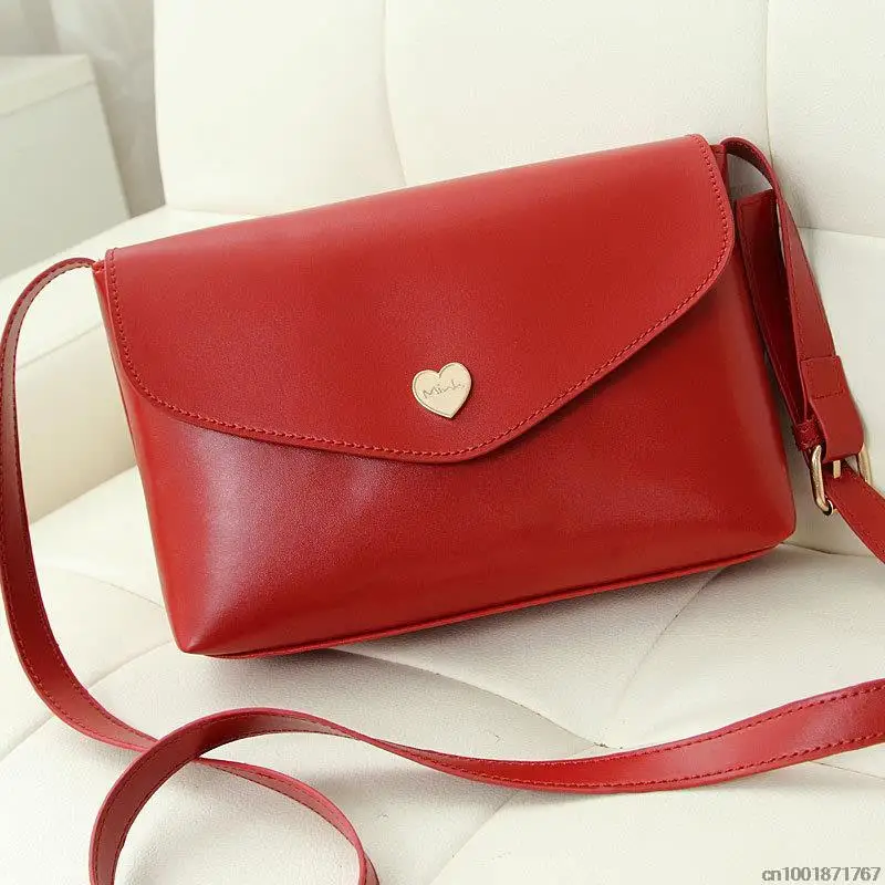 Hot Sale Heart Women Leather Handbags CrossBody Shoulder Bags Fashion Messenger Bags Small Women Bags
