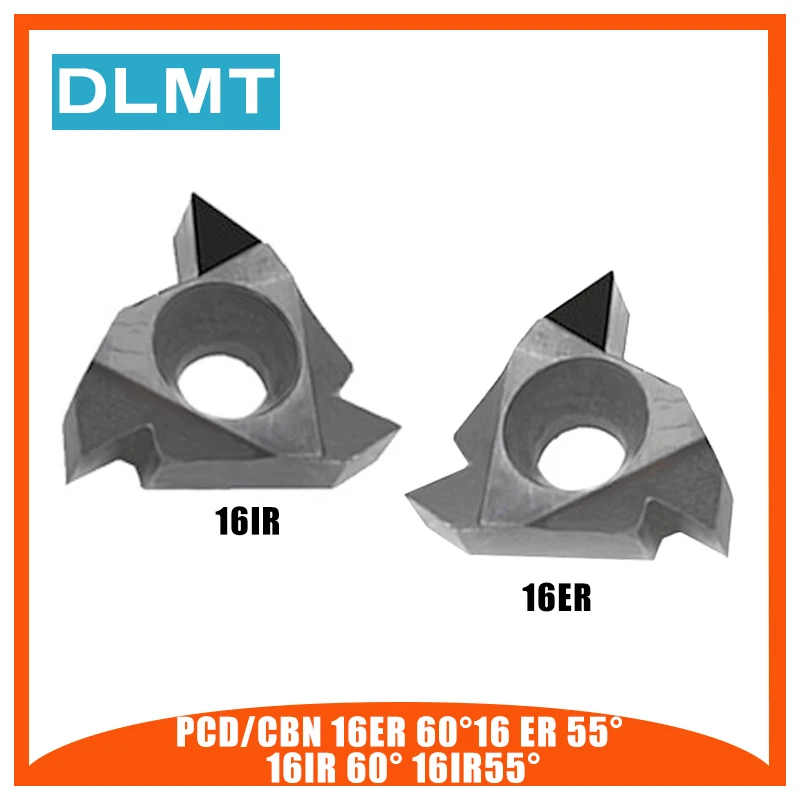 

PCD/CBN 16ER AG60 16ER AG55 16IR AG60 16IR AG55 1PCS CNC PCD Diamant Inserts Carbure Fraisage Inserts CNC Inserts