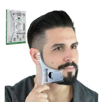 

Beard Shaping Styling Comb Trimming Template Beard Brush Men Shaving Tools Hair Mustache Trim Template Guide Combs